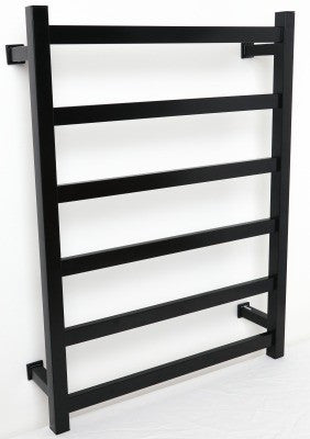 Black Heated Towel Rails